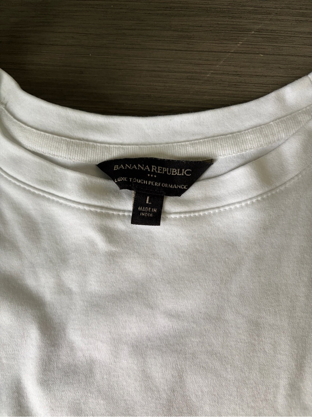 Banana Republic White Luxe Touch Crew Tee